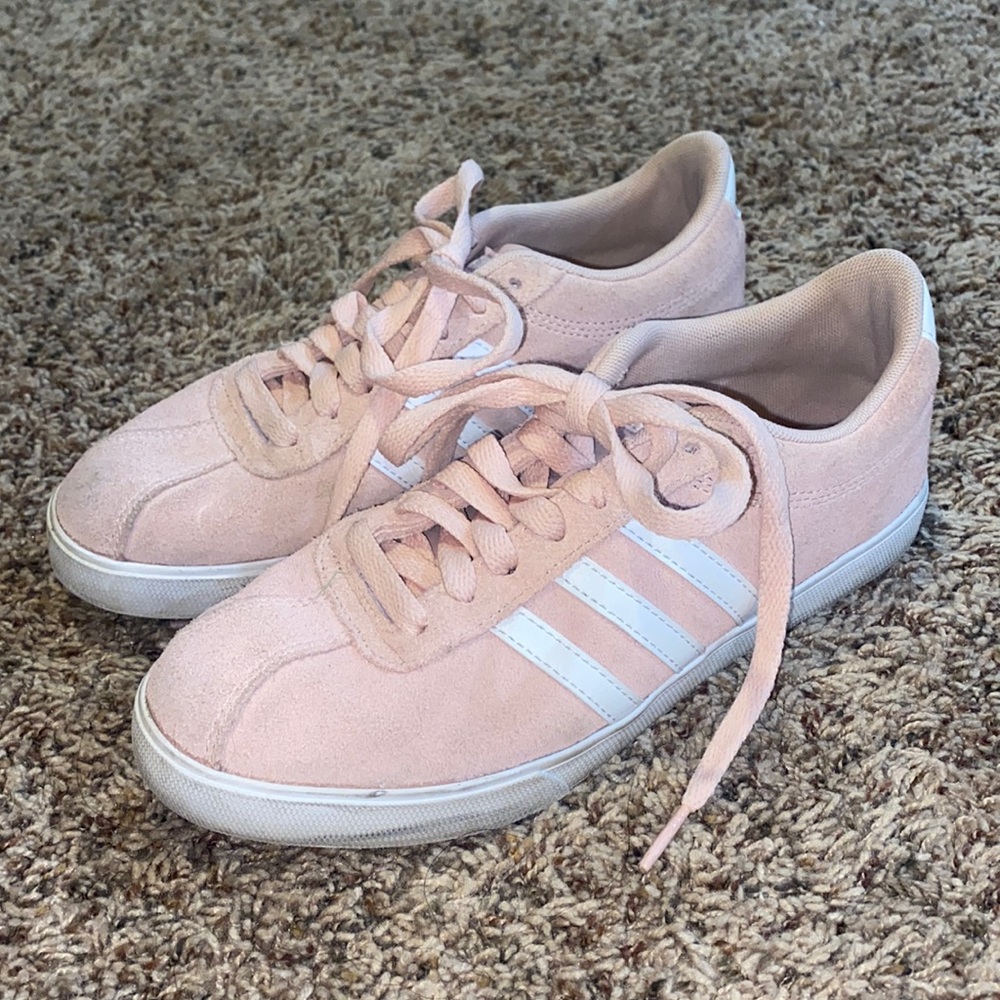 Pink adidas sneakers